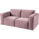 Pinke kollected Zweisitzer-Sofas aus Samt mit Armlehne Breite 150-200cm, Höhe 50-100cm, Tiefe 50-100cm 2 Personen 