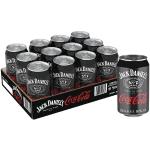 Jack Daniel's Tennessee Whiskey & Coca Cola - Der weltweite Barcall Nummer 1 - 12 x 0.33L/10% Vol.
