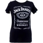Schwarze Jack Daniel's T-Shirts für Damen Größe L 