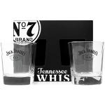 Schwarze Jack Daniel's Jack Daniels Quadratische Flachmänner & Taschenflaschen aus Glas 