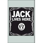 Schwarze empireposter Jack Daniels Wandspiegel aus Kunststoff 
