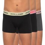Reduzierte Schwarze Sportliche Jack & Jones Boxer-Briefs & Retropants aus Baumwollmischung enganliegend für Herren Größe S 3-teilig 
