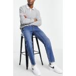Blaue Jack & Jones Straight Leg Jeans aus Denim für Herren Größe XXL Weite 34, Länge 30 