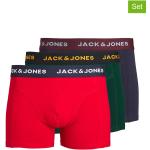 Reduzierte Bunte Jack & Jones Herrenboxershorts aus Baumwolle Größe L 3-teilig für den für den Winter 