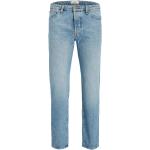 Reduzierte Blaue Sportliche Atmungsaktive Jack & Jones Slim Fit Jeans aus Denim für Herren Weite 33, Länge 32 