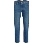 Reduzierte Blaue Sportliche Atmungsaktive Jack & Jones Slim Fit Jeans aus Denim für Herren Weite 36, Länge 32 