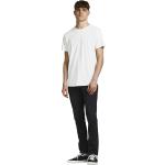 Weiße Jack & Jones Bio T-Shirts aus Baumwollmischung für Herren Größe L 
