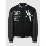 Schwarze Jack & Jones College-Jacken & Baseball-Jacken aus Leder für Herren Größe XL 