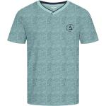 Blaue Jack & Jones Core V-Ausschnitt T-Shirts für Herren 