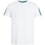 Weiße Kurzärmelige Jack & Jones Core Rundhals-Ausschnitt T-Shirts aus Jersey für Herren Größe M 