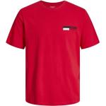Rote Kurzärmelige Jack & Jones T-Shirts für Herren 