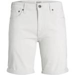 Reduzierte Weiße Jack & Jones Jeans-Shorts aus Denim für Herren Größe L 