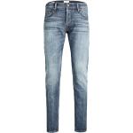 Blaue Jack & Jones Slim Fit Jeans aus Denim für Herren Weite 32, Länge 34 