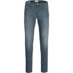 Graue Jack & Jones Slim Fit Jeans aus Denim für Herren Größe XXL Weite 28, Länge 30 