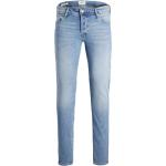 Blaue Jack & Jones Slim Fit Jeans aus Denim für Herren Große Größen Weite 44, Länge 32 