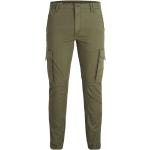 Reduzierte Grüne Unifarbene Jack & Jones Green Herrenhosen mit Reißverschluss aus Baumwolle maschinenwaschbar Größe XXL Weite 30, Länge 30 