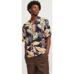 Reduzierte Elegante Jack & Jones Stehkragen Hawaiihemden aus Denim für den für den Sommer 
