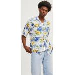 Reduzierte Elegante Jack & Jones Stehkragen Hawaiihemden aus Denim für Herren für den für den Sommer 