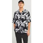 Reduzierte Elegante Jack & Jones Stehkragen Hawaiihemden aus Denim für Herren für den für den Sommer 