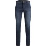 Reduzierte Blaue Sportliche Jack & Jones Slim Fit Jeans aus Denim für Herren Weite 31, Länge 34 