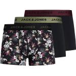 Bunte Unifarbene Jack & Jones Herrenboxershorts aus Polyester Größe M 3-teilig 