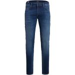 Reduzierte Blaue Atmungsaktive Jack & Jones Slim Fit Jeans aus Denim für Herren Weite 32, Länge 36 