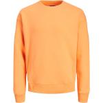 Reduzierte Orange Unifarbene Jack & Jones Herrensweatshirts aus Baumwollmischung mit Kapuze Größe M 