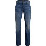 Blaue Unifarbene Jack & Jones Clark Jeans mit Stickerei mit Nieten aus Denim für Herren - versandkostenfrei 