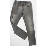 Graue Jack & Jones Slim Fit Jeans aus Baumwolle für Herren Größe 6 XL Weite 28, Länge 32 