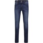 Hellblaue Unifarbene Stretch-Jeans mit Reißverschluss aus Baumwollmischung für Herren Größe XXL Weite 27, Länge 30 