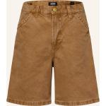Kamelbraune Jack & Jones Jeans-Shorts aus Baumwolle für Herren für den für den Sommer 