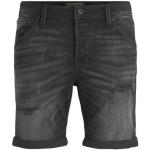 Schwarze Casual Jack & Jones Rick Jeans-Shorts aus Baumwolle für Herren Größe L 