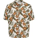 Jack & Jones Jeff Resort Floral Short Sleeve Shirt (12222898) cloud dancer