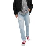 Blaue Wide Leg Jeans & Relaxed Fit Jeans aus Baumwolle für Herren Größe L Weite 33 