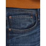 Blaue Bio Stonewashed Jeans mit Reißverschluss aus Baumwolle für Herren Größe L Große Größen 