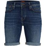 Blaue Jack & Jones Jeans-Shorts mit Nieten aus Denim für Herren 