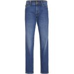 Reduzierte Blaue Jack & Jones Clark Slim Jeans für Kinder mit Reißverschluss aus Denim für Jungen Größe 140 