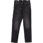 Reduzierte Schwarze Jack & Jones Slim Jeans für Kinder mit Reißverschluss aus Baumwolle für Jungen Größe 152 