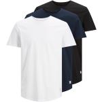 Reduzierte Bunte Kurzärmelige Jack & Jones Rundhals-Ausschnitt T-Shirts für Herren Größe L 3-teilig 