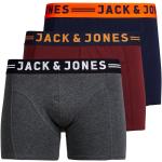 Rote Jack & Jones Herrenboxershorts aus Baumwolle Größe M 3-teilig 