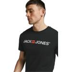 Schwarze Jack & Jones Rundhals-Ausschnitt T-Shirts für Herren Größe XXL 