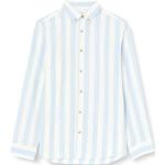 JACK&JONES Men's JJPLAIN Tom LS Shirt, Cashmere Blue/Stripes:, M