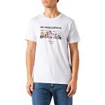 Reduzierte Weiße Jack & Jones T-Shirts mit Weihnachts-Motiv für Herren Größe XL Weihnachten 
