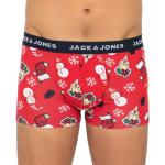 Reduzierte Rote Jack & Jones Herrenmode mit Weihnachts-Motiv aus Baumwolle enganliegend Größe XL 