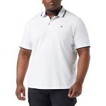 Reduzierte Weiße Unifarbene Kurzärmelige Jack & Jones Kurzarm-Poloshirts aus Spitze für Damen Größe 4 XL Große Größen für den für den Sommer 