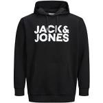 Reduzierte Schwarze Jack & Jones Damenhoodies & Damenkapuzenpullover mit Kapuze Größe 5 XL Große Größen 