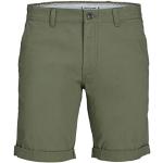 Grüne Jack & Jones Green Chino-Shorts für Herren Übergrößen Große Größen für den für den Sommer 