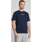 Marineblaue Halblangärmelige Jack & Jones Premium T-Shirts aus Baumwolle für Herren Größe L 