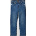 Blaue Jack & Jones Clark 5-Pocket Jeans für Kinder mit Reißverschluss aus Baumwollmischung für Jungen Größe 152 