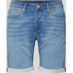 Hellblaue Jack & Jones Jeans-Shorts aus Baumwollmischung für Herren Größe L für den für den Sommer 